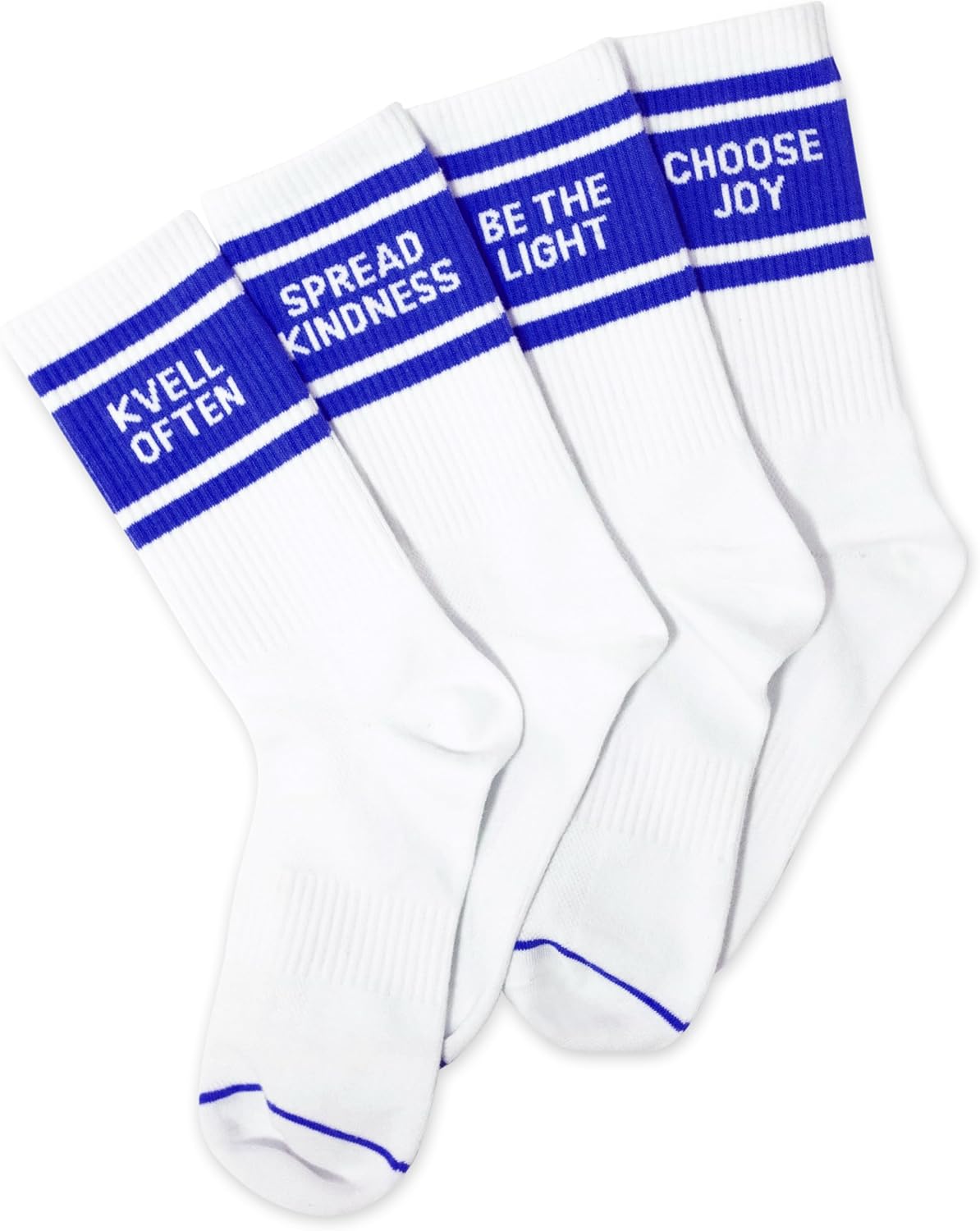 4-Pack Jewish Joy Socks | Fun & Cozy Jewish Slogan Socks | Jewish Gifts for Women | Fun Jewish Gifts