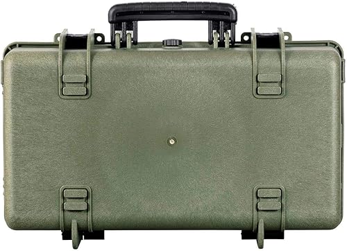Miniatura 4 de Monoprice Funda rígida resistente a la intemperie, 22 x 14 x 8 pulgadas, verde OD con espuma personalizable, a prueba de golpes, IP67