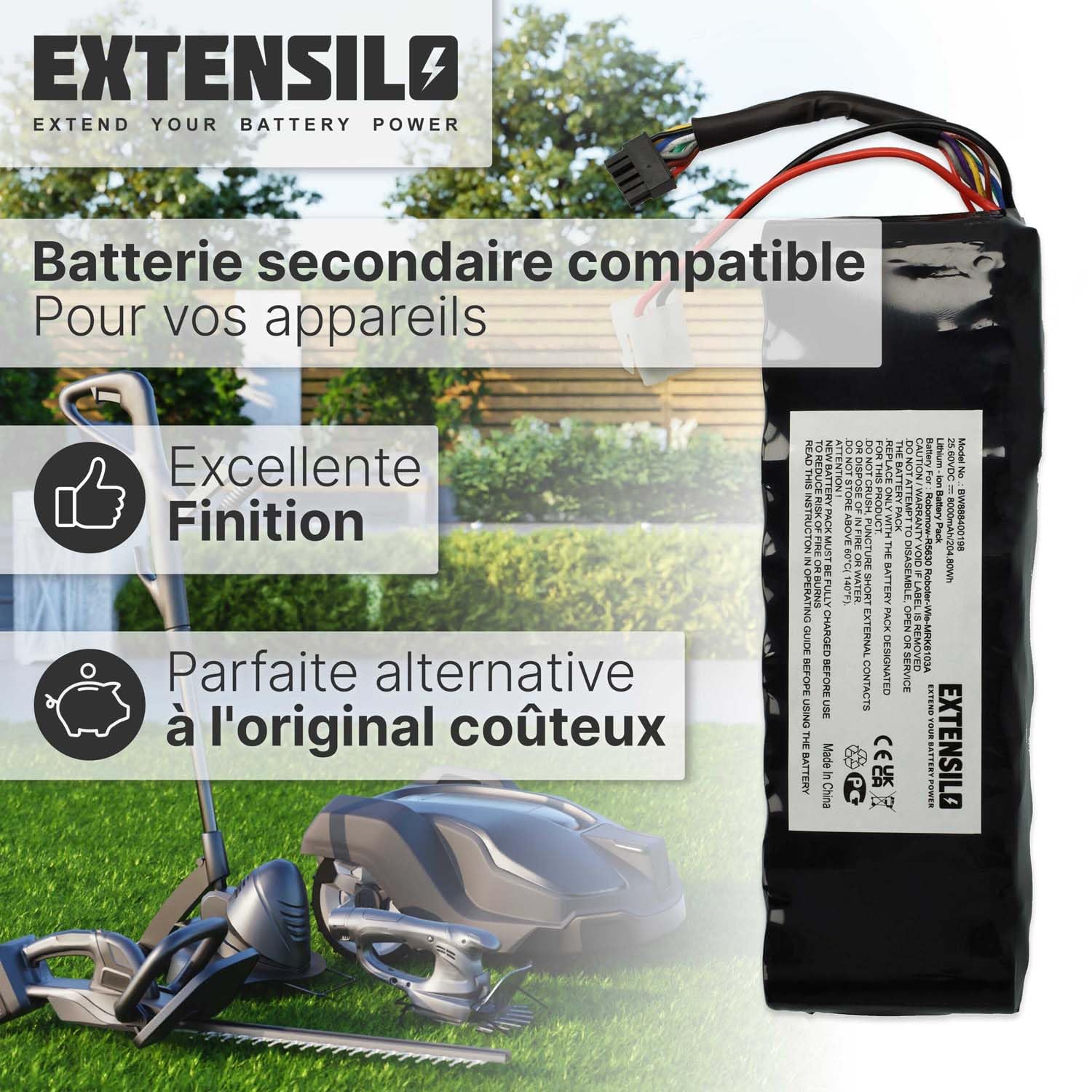 Batterie Compatible avec Robomow RS625