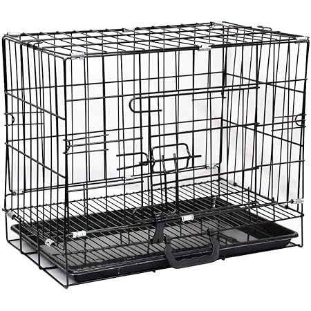 Amazon Life Mart ペットケージ 折りたたみ式 トレー付き Mサイズ サークル 中型犬用 組立簡単 ドッグケージ Life Mart ケージ 通販