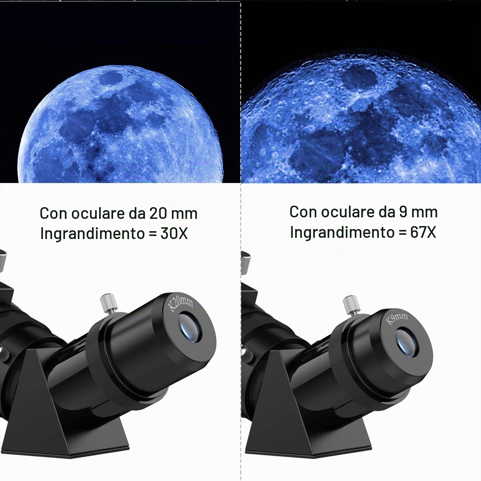 Teleskope für Erwachsene Astronomie, 80mm Aperture 600mm Refraktor Teleskop für Kinder, Anfänger, BAK4 kompaktes und tragbares Reiseteleskop mit Stativ, Tragetasche und Telefonadapter