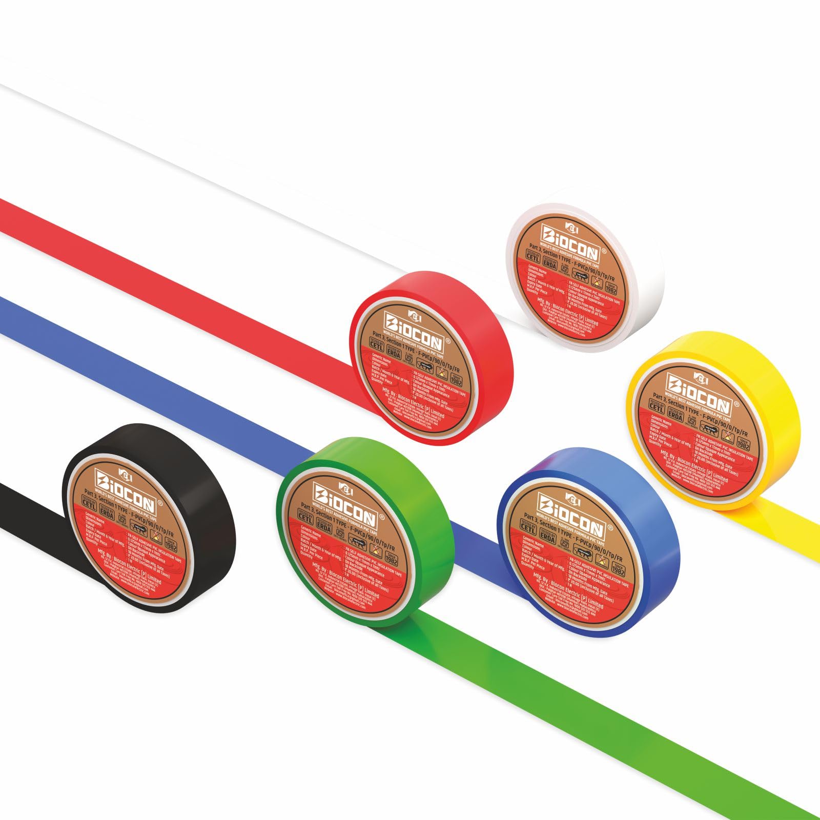 Multi Purpose PVC Tape for Electrical Use | Super-strong and Waterproof | Easy to Tear All Purpose Adhesive Tape(Black) - 30Pcs Box