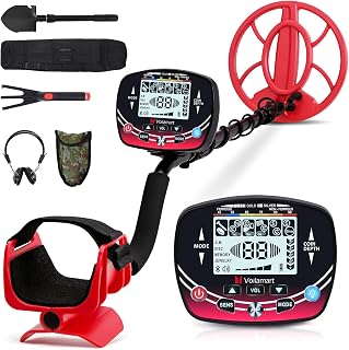 Voilamart Metal Detector for Adults Professional, Waterproof Metal Detectors for Beach with LCD Display, 5 Modes, DSP Chip, 10" IP68 Coil, Adjustable Stem - Higher Accuracy Gold Detector De Metales