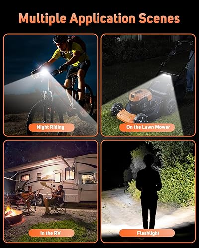 Miniatura 9 de YBLNTEK Faro delantero para bicicleta de 2000 lm, recargable USB-C, luz LED súper brillante, IPX5 impermeable, 4 modos de luz, faro de bicicleta