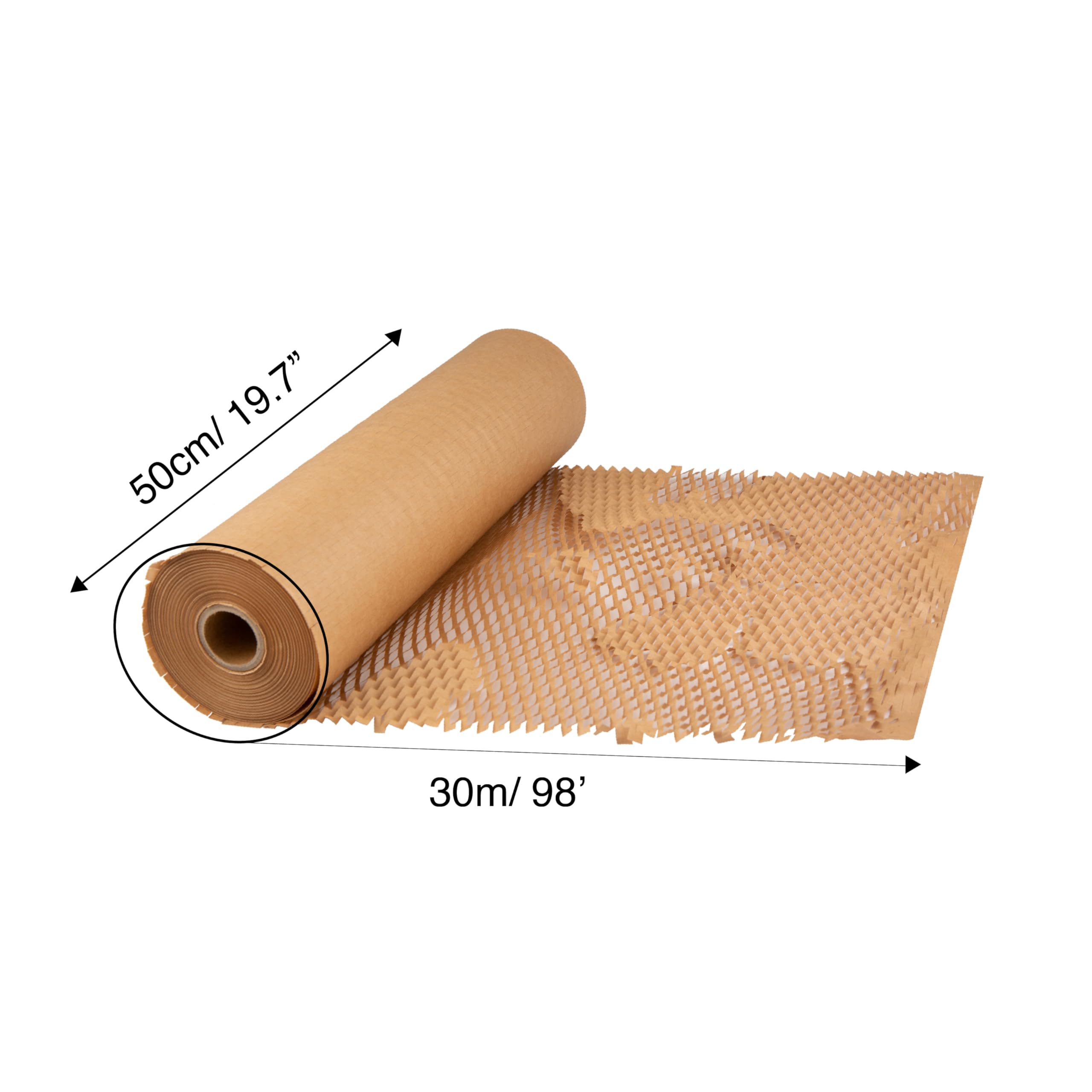 Carta a nido d'ape, carta da imballaggio - Materiali di imballaggio per articoli sensibili Materiale di imbottitura per il trasporto -imballaggio di articoli e pacchi, trasporto 50cm/30M 80g