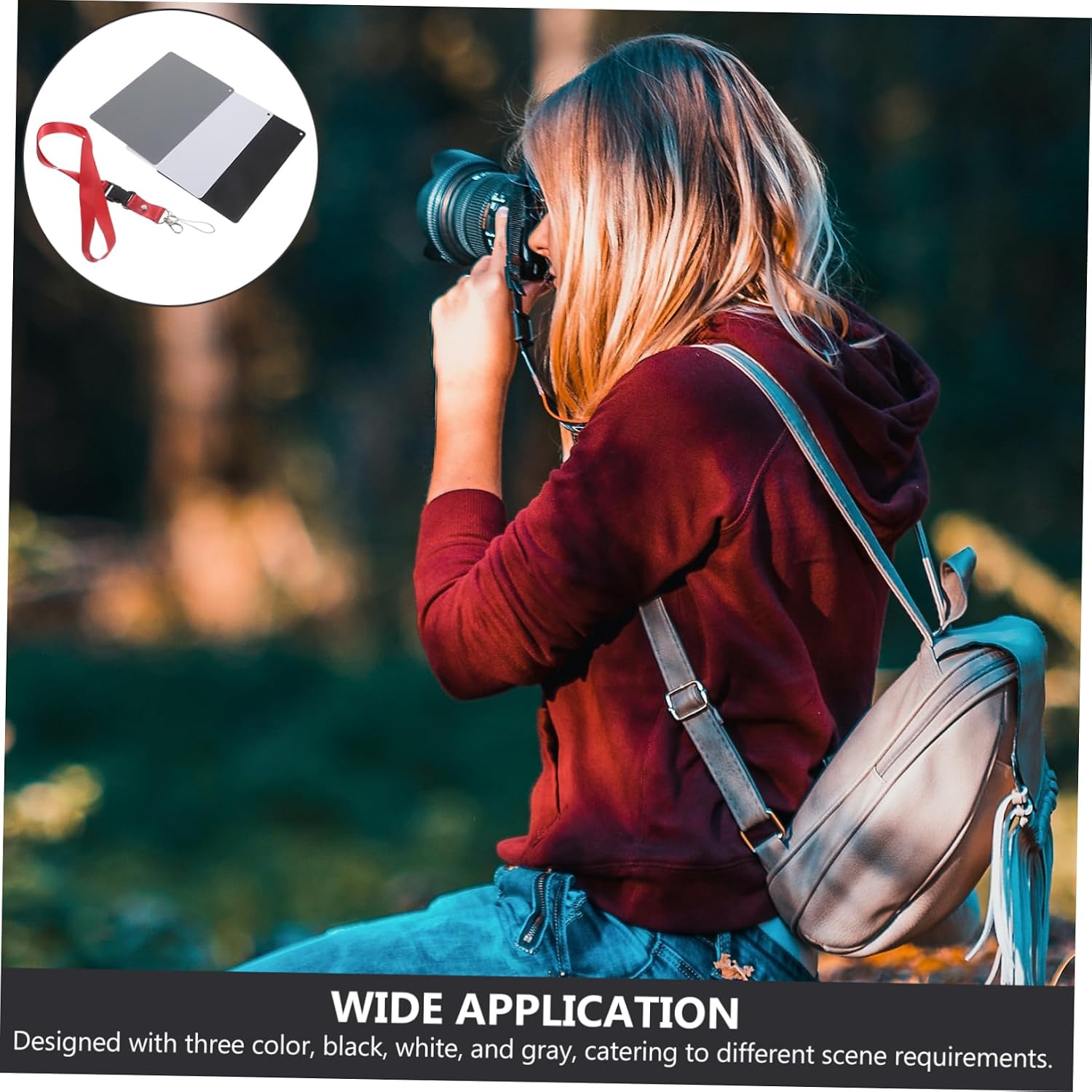 18degree Large Grey Balance Card for Photography Black White and Grey Correction Tool for DSLR Video and Film Use Portable Design for Accurate Exposure and Light Ratio Balancing