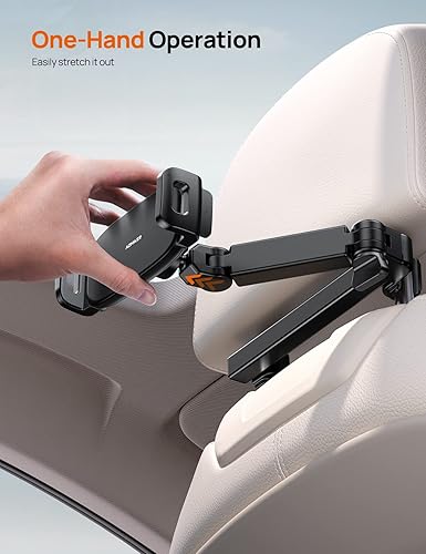 Miniatura 5 de Aomiker Soporte para iPad reposacabezas de automóvil  Brazo elástico Soporte ajustable para tablet 2025 para asiento trasero del automóvil,