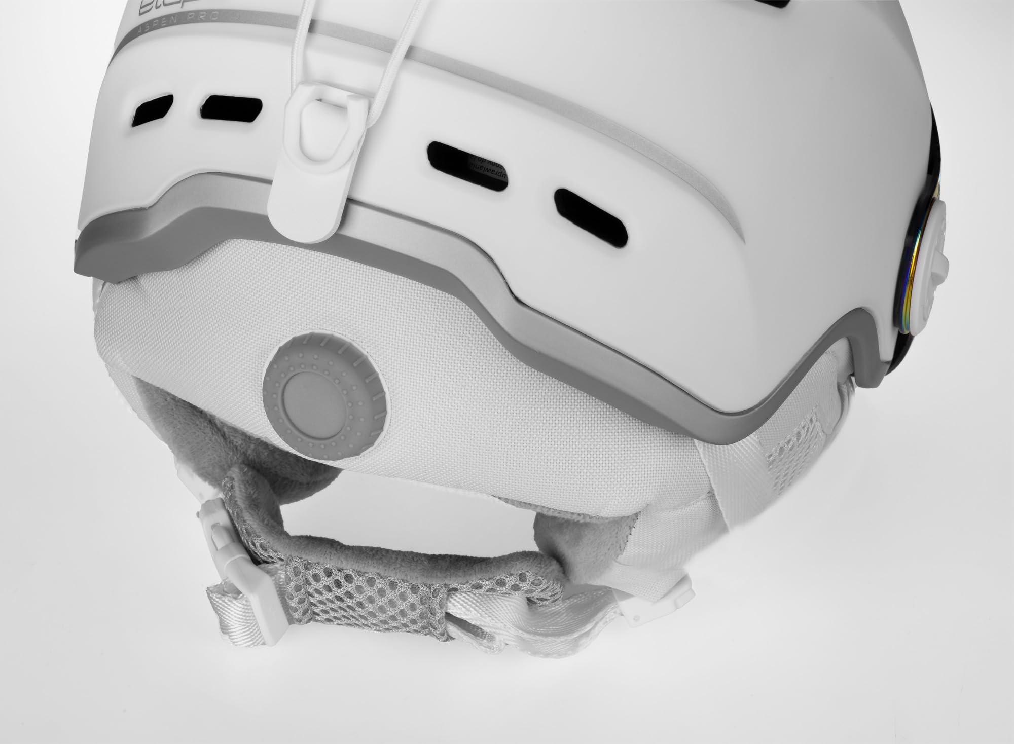 Etape Unisex-Adult Ski Helmet with Visor Skihelm, Weiß matt, 52-55