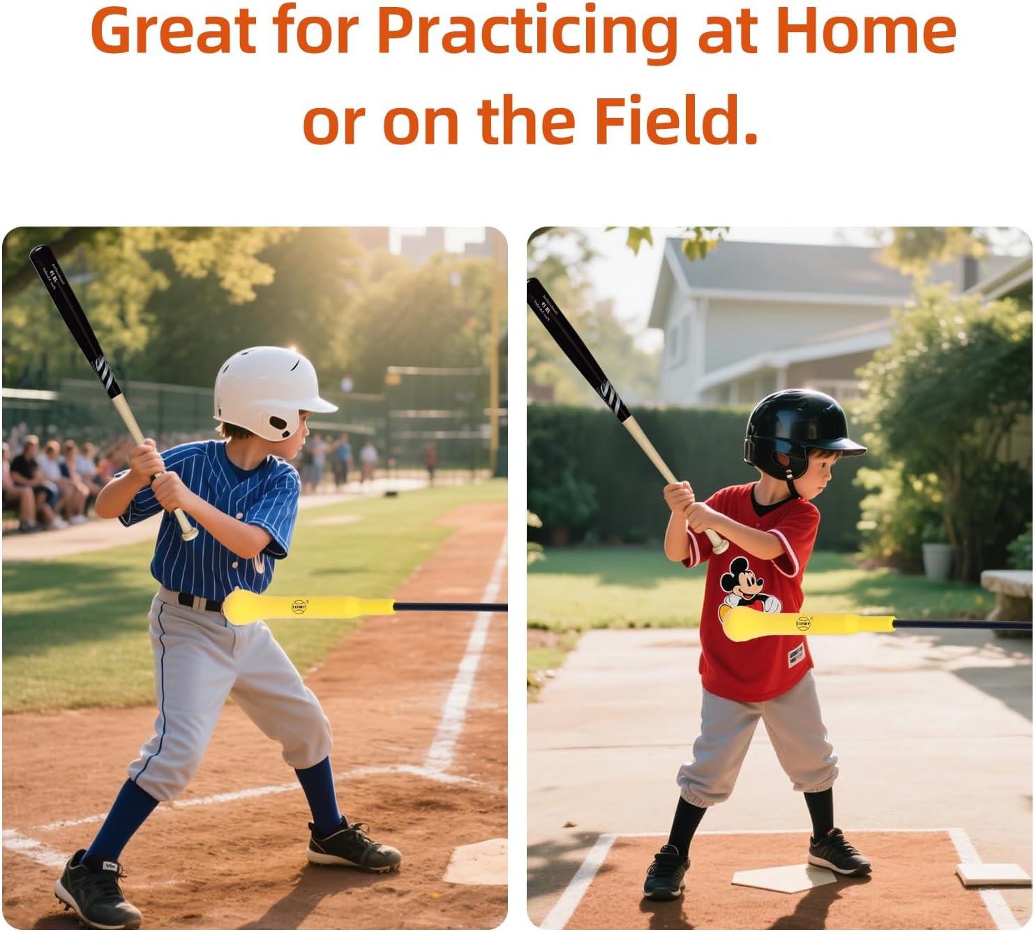 Baseball Hitting Stick with Foam Shock & Comfort Grip, Swing Trainer Batting Practice Equipment for All Skill Levels,Ideal One-on-One Coaching Training Aids Accessories