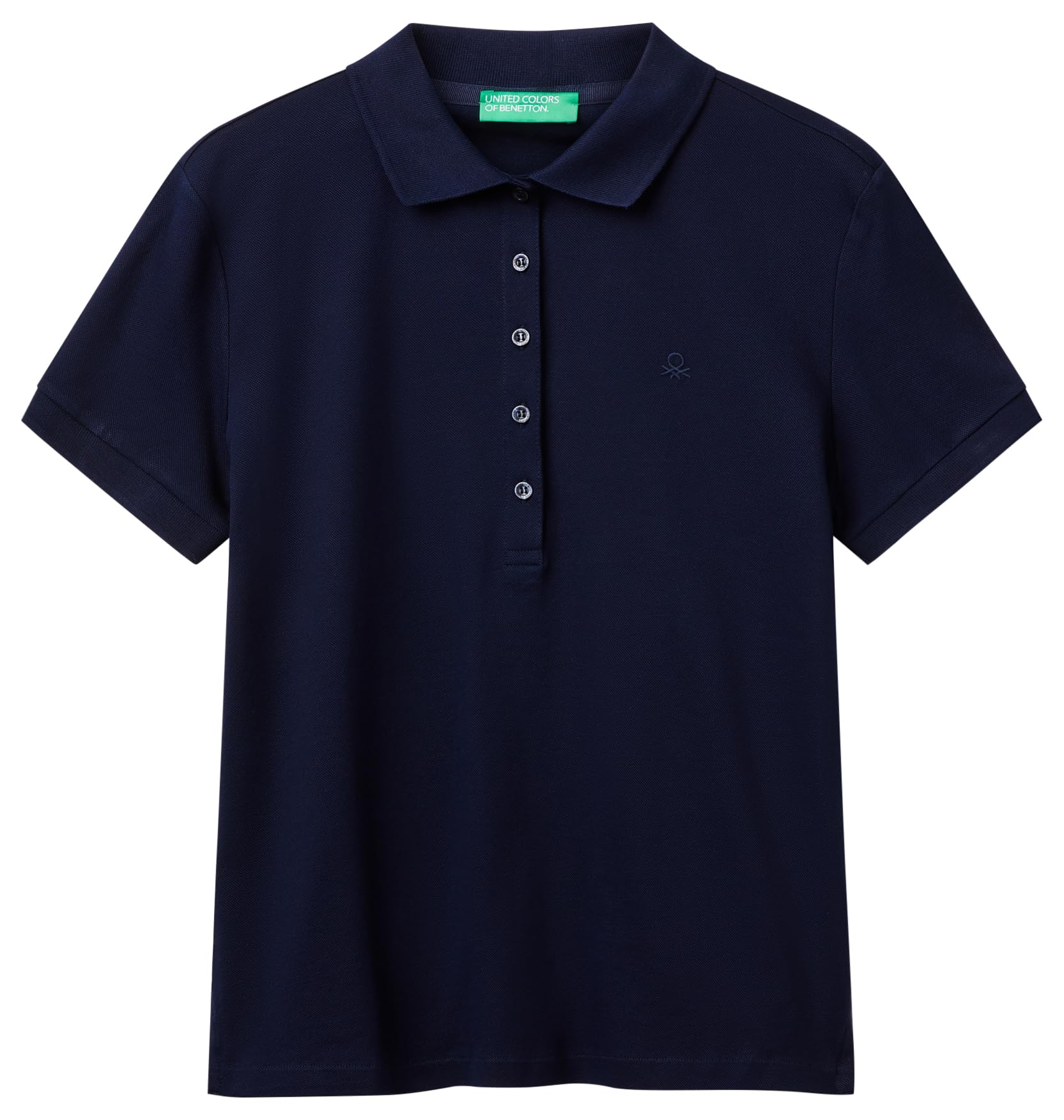 United Colors of Benetton Polo Shirt M/M 3TQJD300W, Blue, M Woman, Blue, M