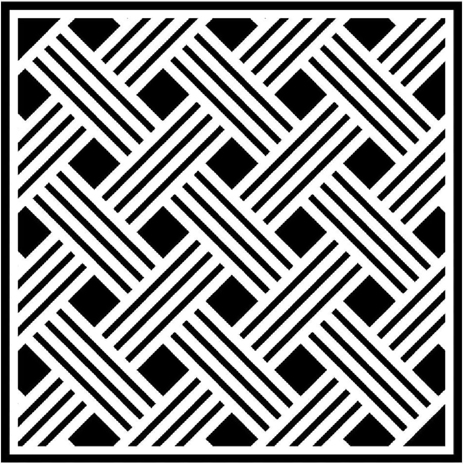 Basketweave Stencil Designed by Sue Wilson