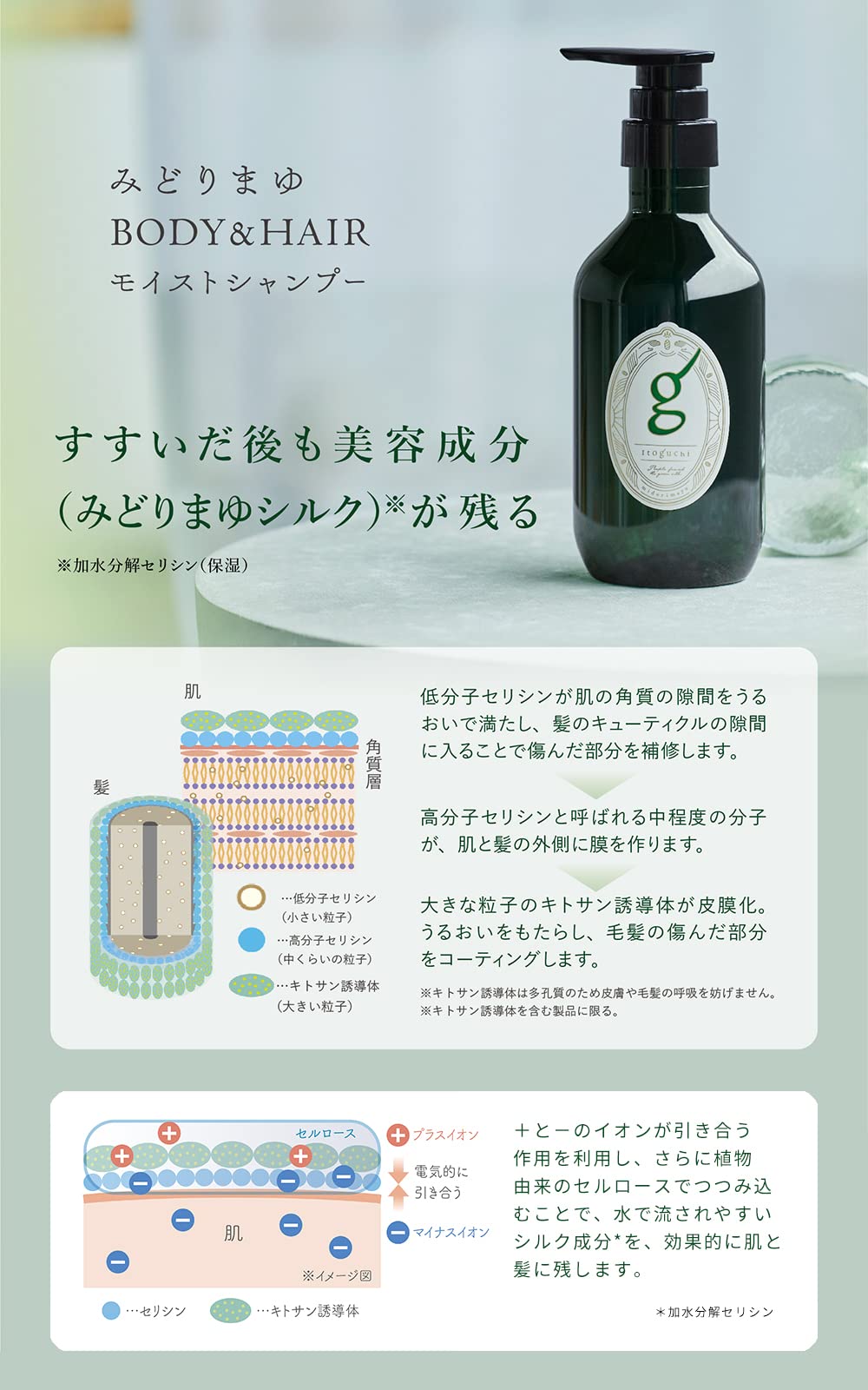 Amazon | 【自然由来成分99.6%】 Itoguchi (イトグチ) みどりまゆ BODY