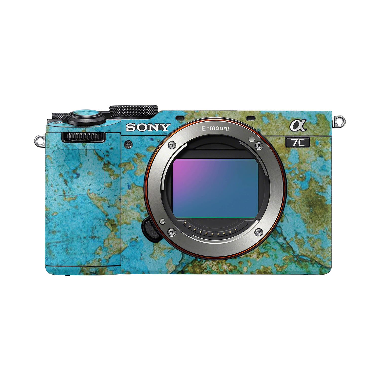 Camera Skin Compatible with Sony A7C Mark II (2023) - Teal Marble - Premium 3M Vinyl Protective Wrap Decal Cover - Easy to Apply | Crafted in the USA by MightySkins