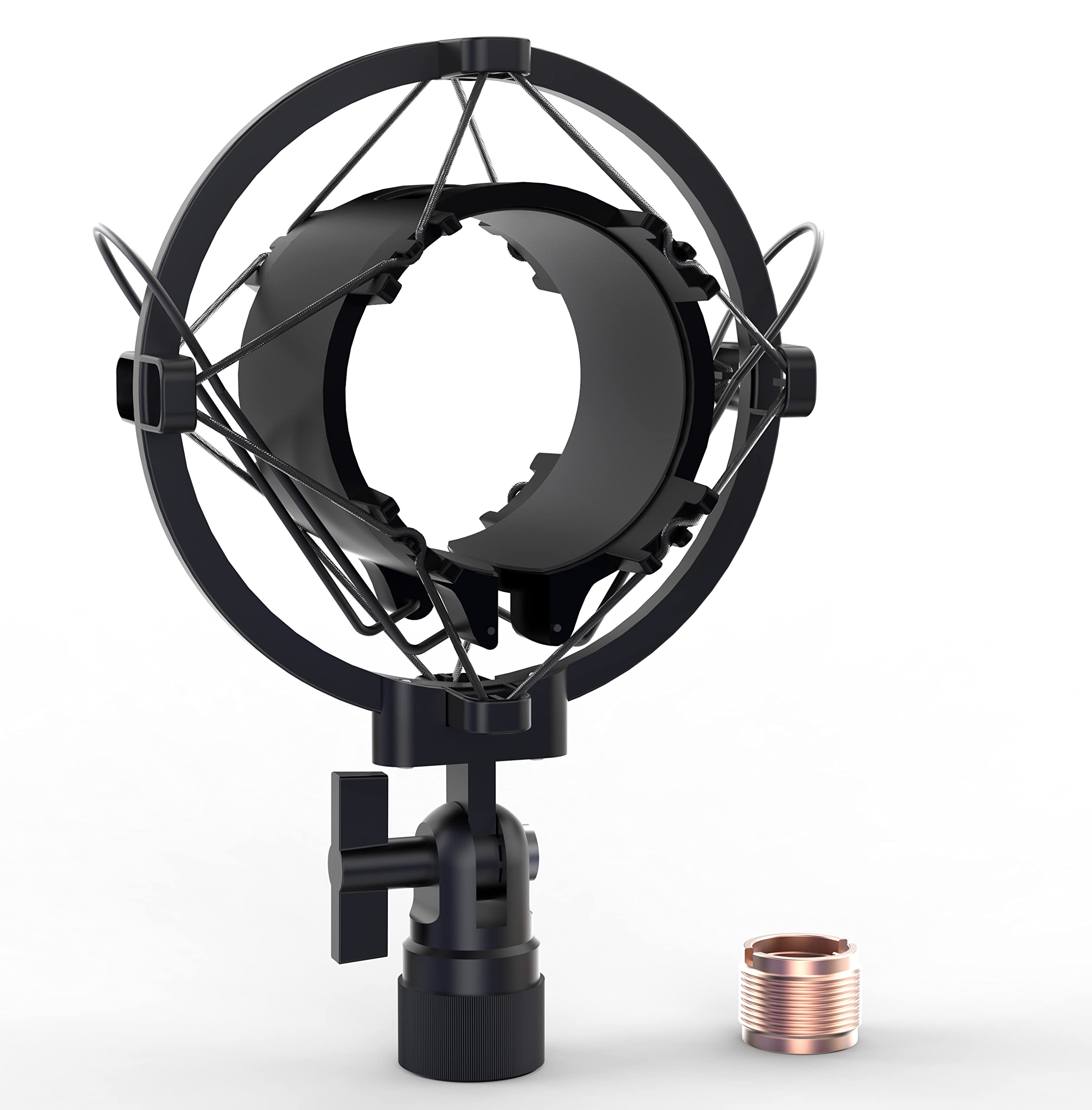 IXTECH Microphone Shock Mount, Shock Mount Mic Holder Clip for Noise Isolation, Anti Vibration Shock Mount To Reduce Vibration Noise for 48mm-51mm Diameter Condenser Microphone