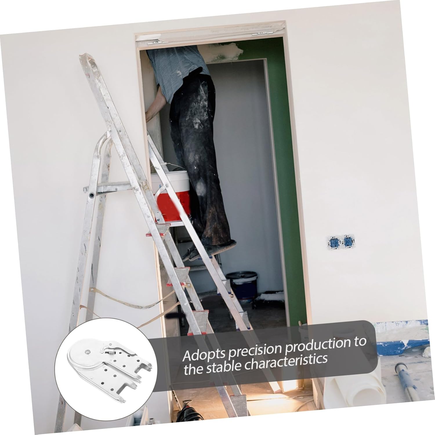 Attic Ladder Hinge Foldable Ladder Joint Accessory for Easy Installation Compact Design Versatile and Practical Hasp for Home Use