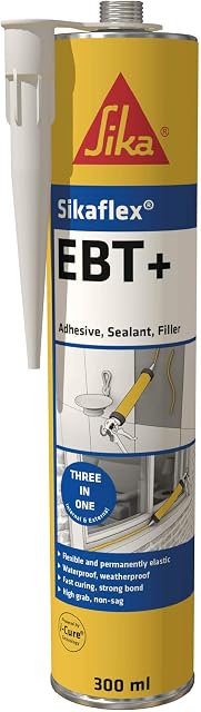 Sika Sikaflex EBT+ Clear | Multipurpose Hybrid Adhesive, Sealant and Filler for Internal, External Doors and Windows - Beige - 300 ml