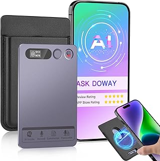 AI Voice Recorder, Note Voice Recorder with AI Transcribe &amp; Summarize, APP Control, Support 118 Languages, 64GB Memory, Ma...