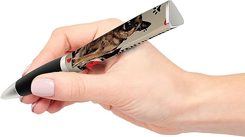 Miniatura 8 de Bolígrafo con texto en inglés "I Love My Dog" (1 bolígrafo, 3 caras) para cumpleaños de perro, bolígrafos divertidos, regalos para amantes de los