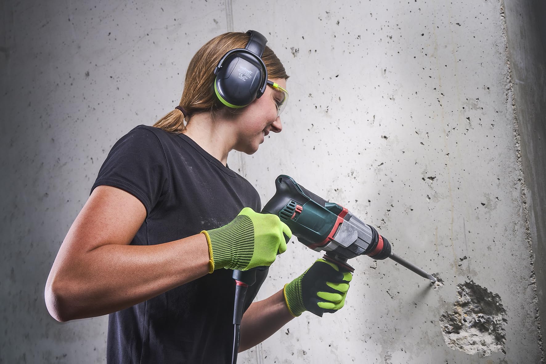 Wolfcraft PRO Earmuffs, 4959000, for Extended Periods of use Under high Noise Exposure - Image 3