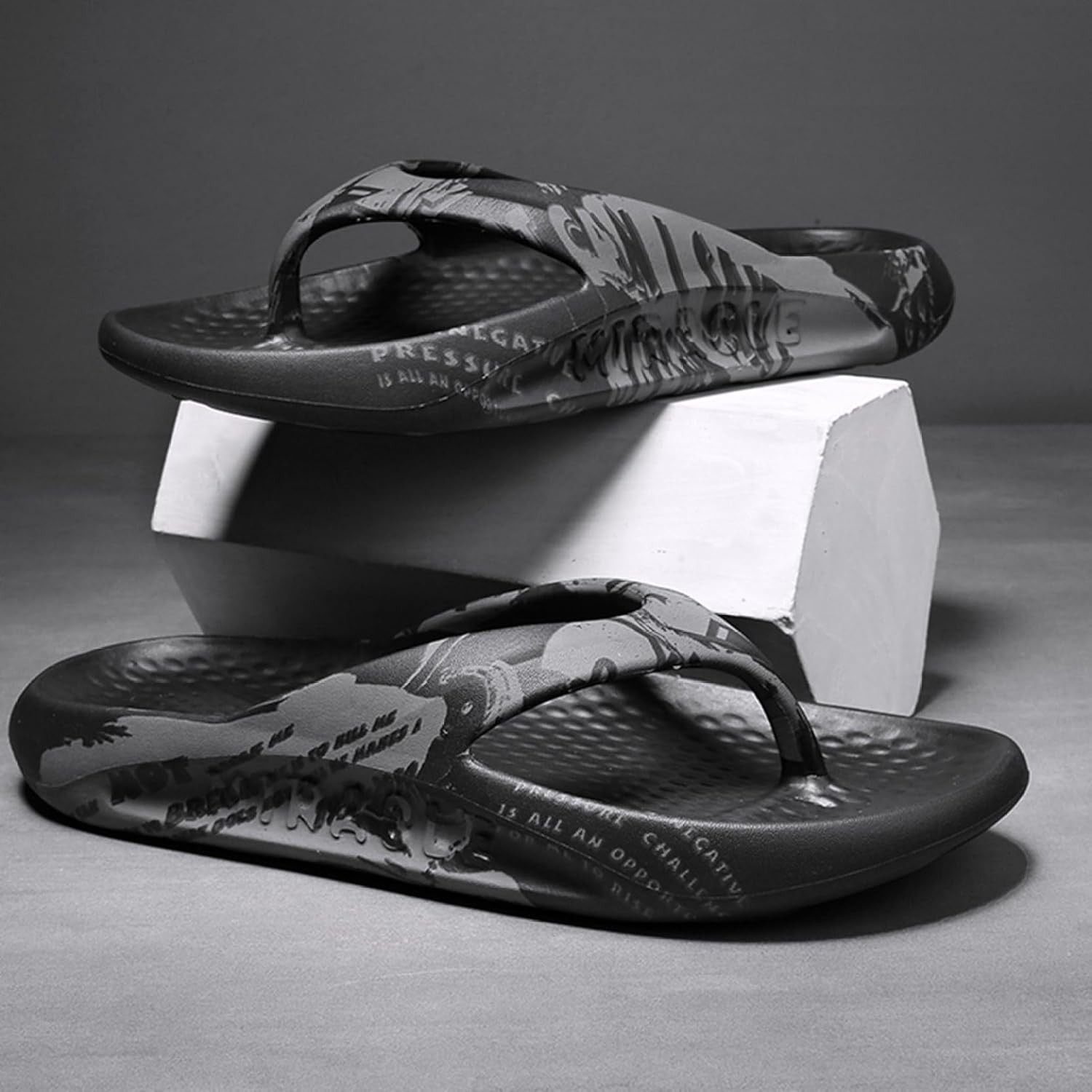 [RAMEMO] 厚底トングサンダル 迷彩柄 22.5-28cm メンズ レディース ビーチサンダル トングサンダル 厚底スリッパ