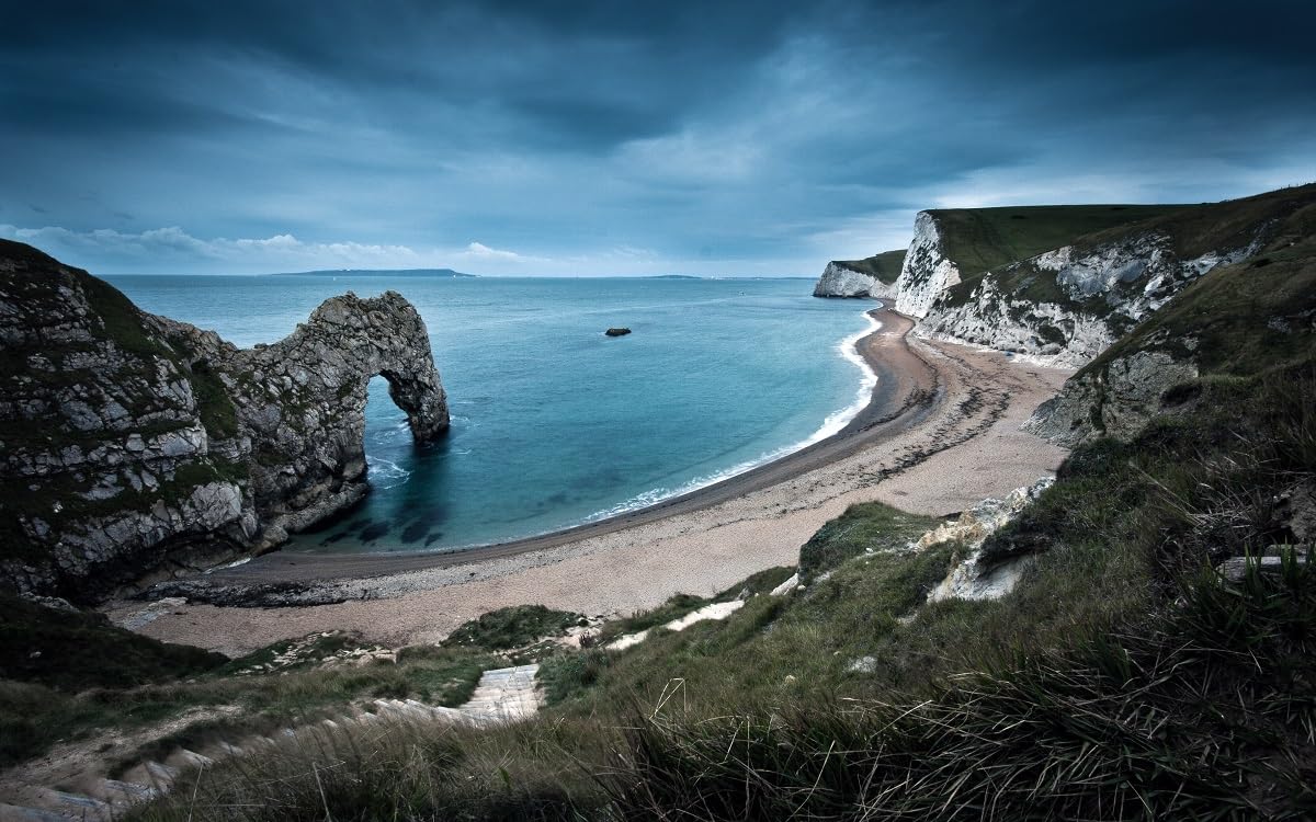 Jigsaw Puzzle 1000 Pieces, Durdle Door England Seascape Landscape Puzzle Unique Birthday And Xmas Gifts 52x38CM