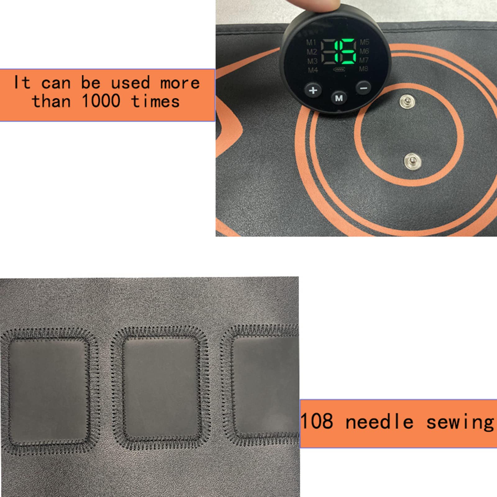 Ceinture De Massage EMS Layhou – Électrostimulateur Abdominal 8 Modes, 25 Niveaux, Écran, Rechargeable – Fitness Maison