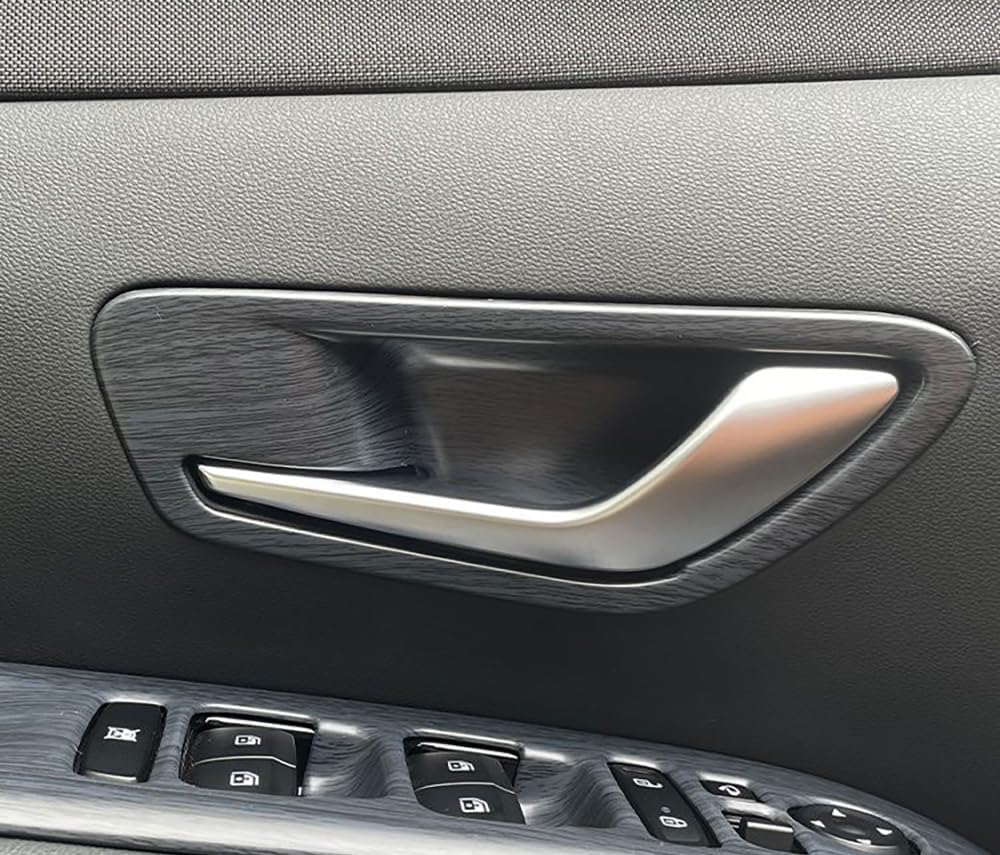 ERIDANUS Auto Accessories Fit for Hyundai Tucson 2023 2022 Interior Door Bowl Cover Trim (Peach Wood Style) ABS 4 PCS