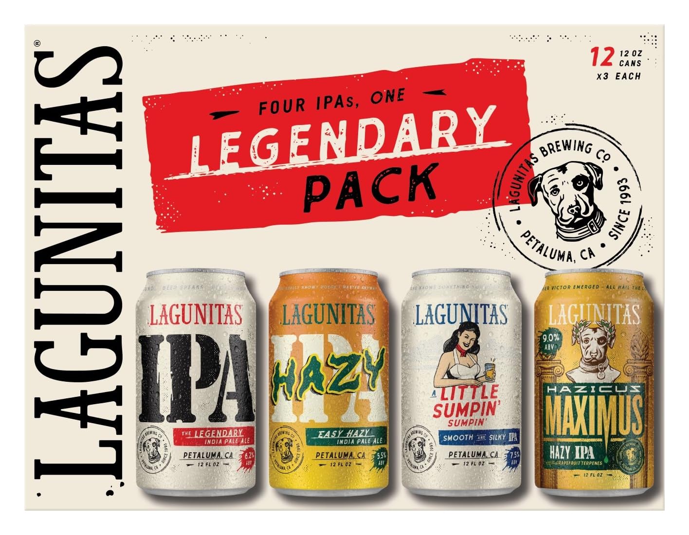 Lagunitas IPA Variety Pack, 12pk, 12 Fl Oz Cans | Grocery Pickup