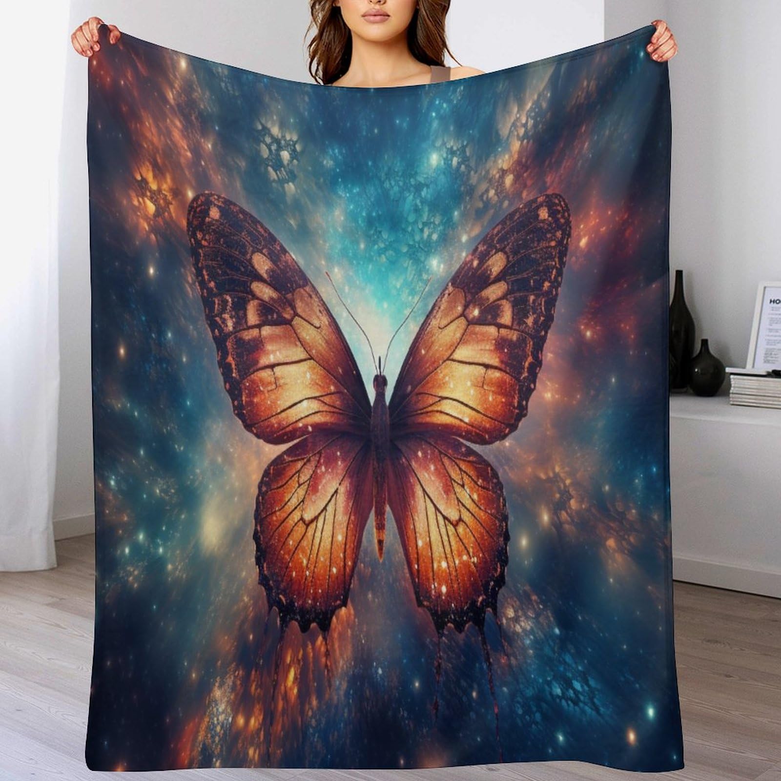 Couverture de lit papillon légère pour frissons nocturnes et isolation thermique douce