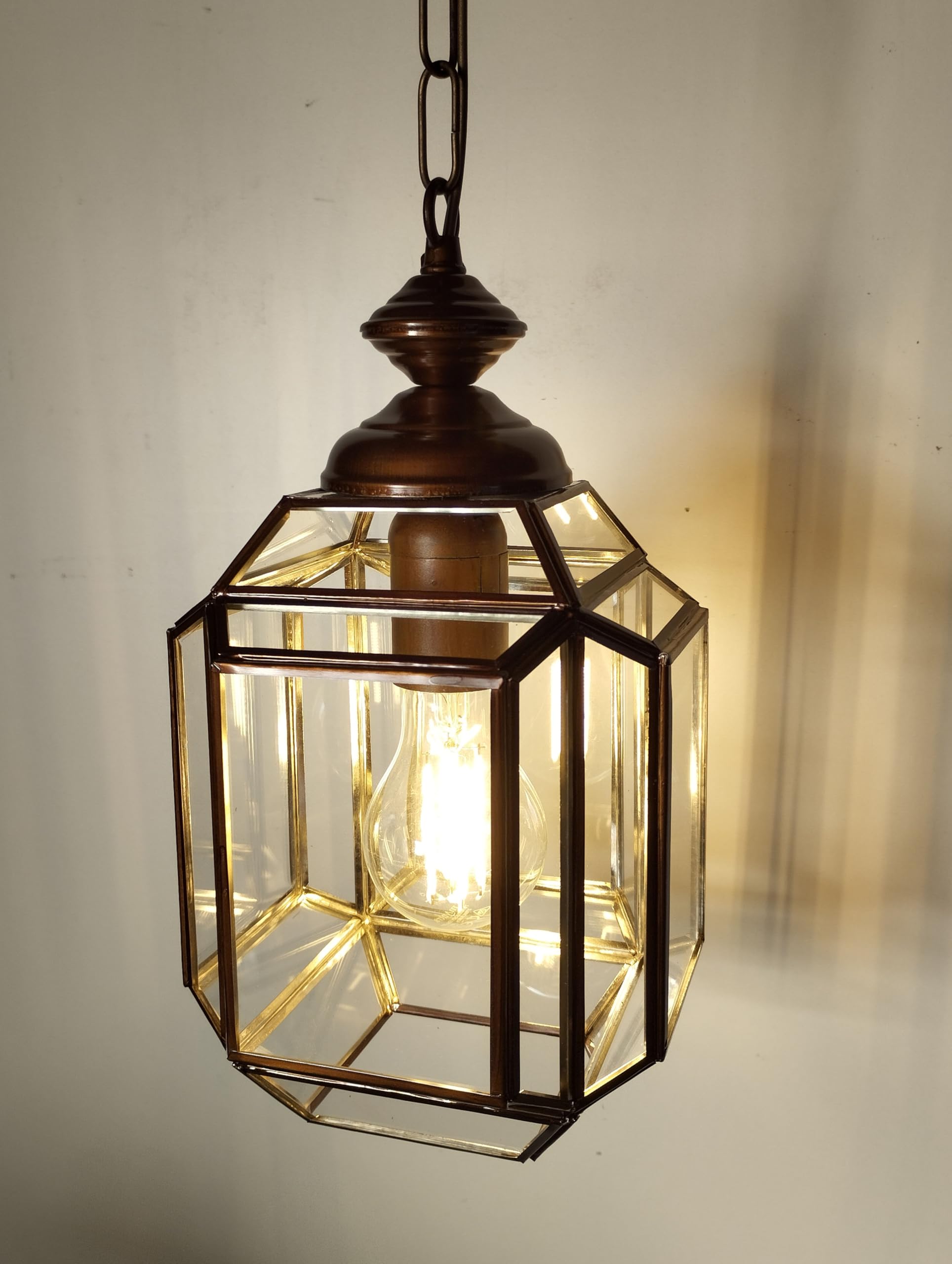 Farol Colgante de Techo Transparente, Estilo Granadino