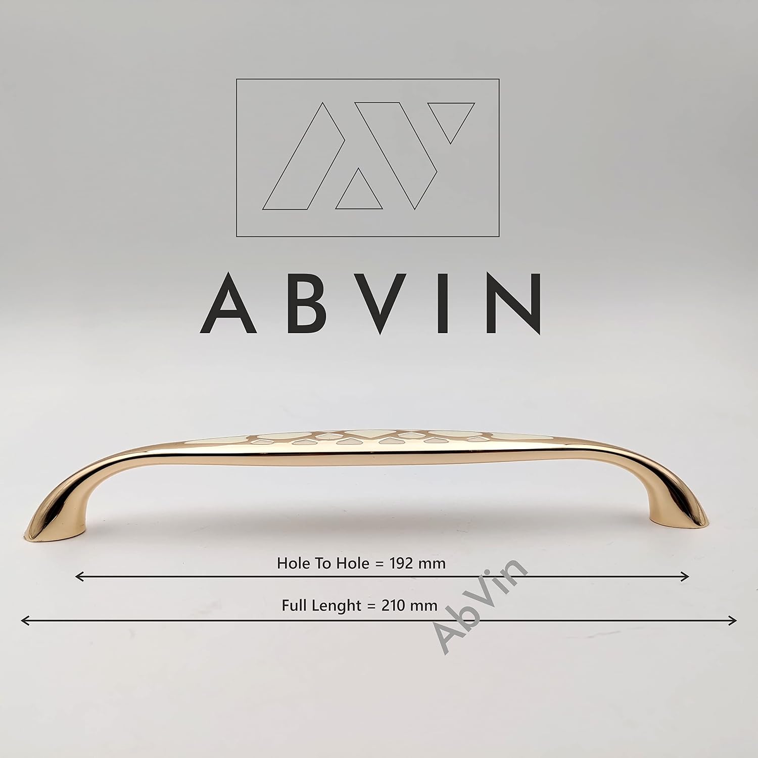 Premium Ceramic Gold Bar Handles, Modern Gold Cabinet Hardware, Furniture Pulls for Doors, Cabinets, Cupboards & Drawers ( 1 pcs ) (192mm)
