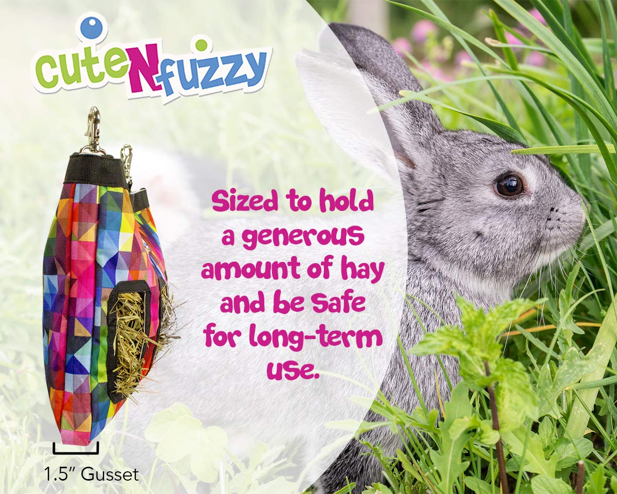 18"x11"x1.5" Small Pet Hanging Hay Bag for Guinea Pigs and Rabbits with 6 Month Warranty - image 4