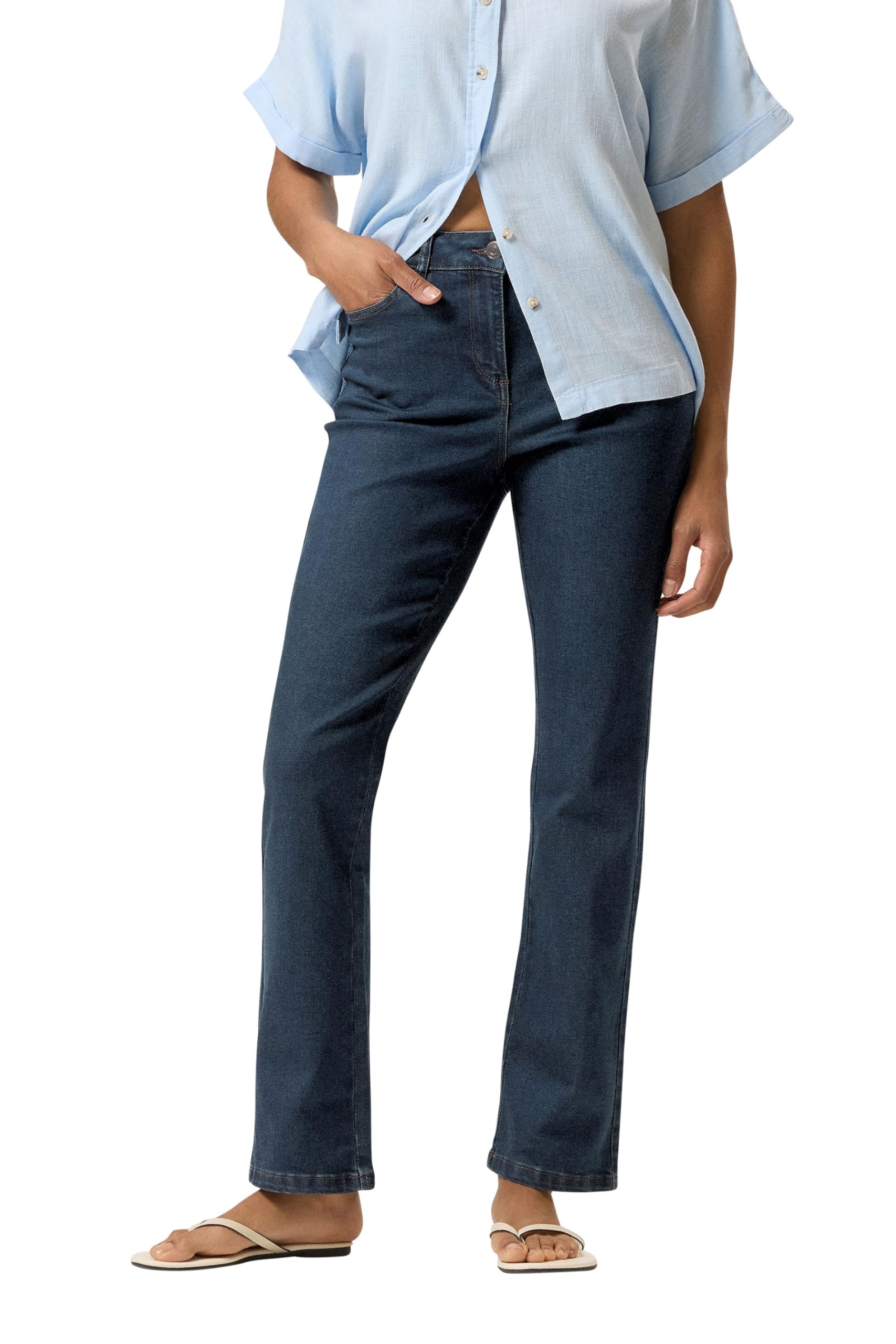 M&Co Womens Indigo Bootcut Jeans - Women's