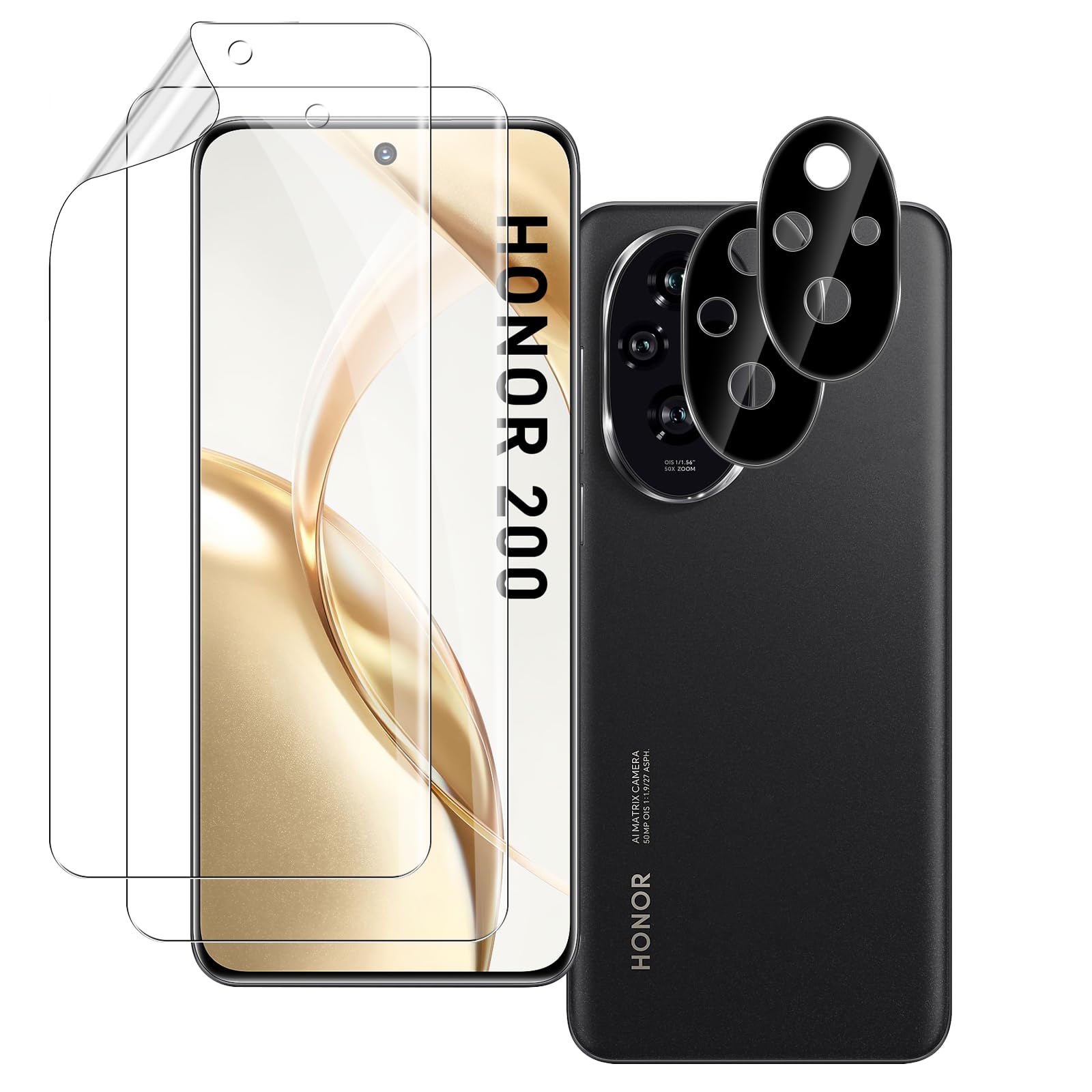 AOKUMA 2 Pezzi Pellicola Protettiva TPU Per Honor 200 5G - Trasparente Antiurto Anti Graffio