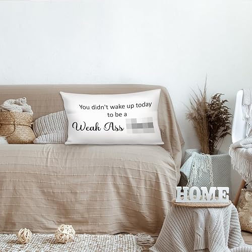 Miniatura 3 de Fundas de almohada decorativas con texto en inglés "You Didn't Wake Up Today to Be a Webil", fundas de almohada decorativas de 12 x 20 pulgadas para