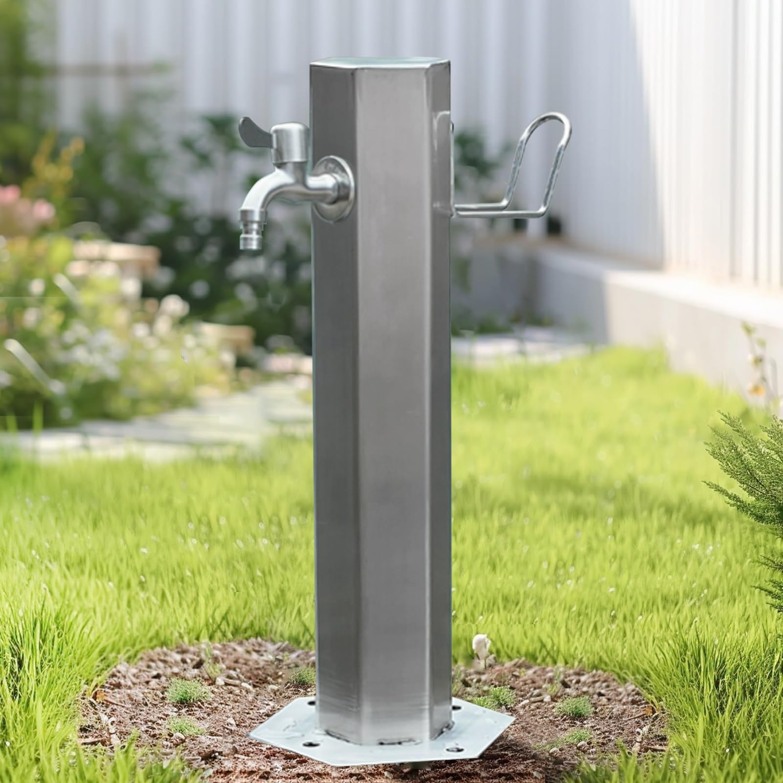 Robinet antigel sur pied en acier inoxydable pour l'irrigation du jardin sans coupure