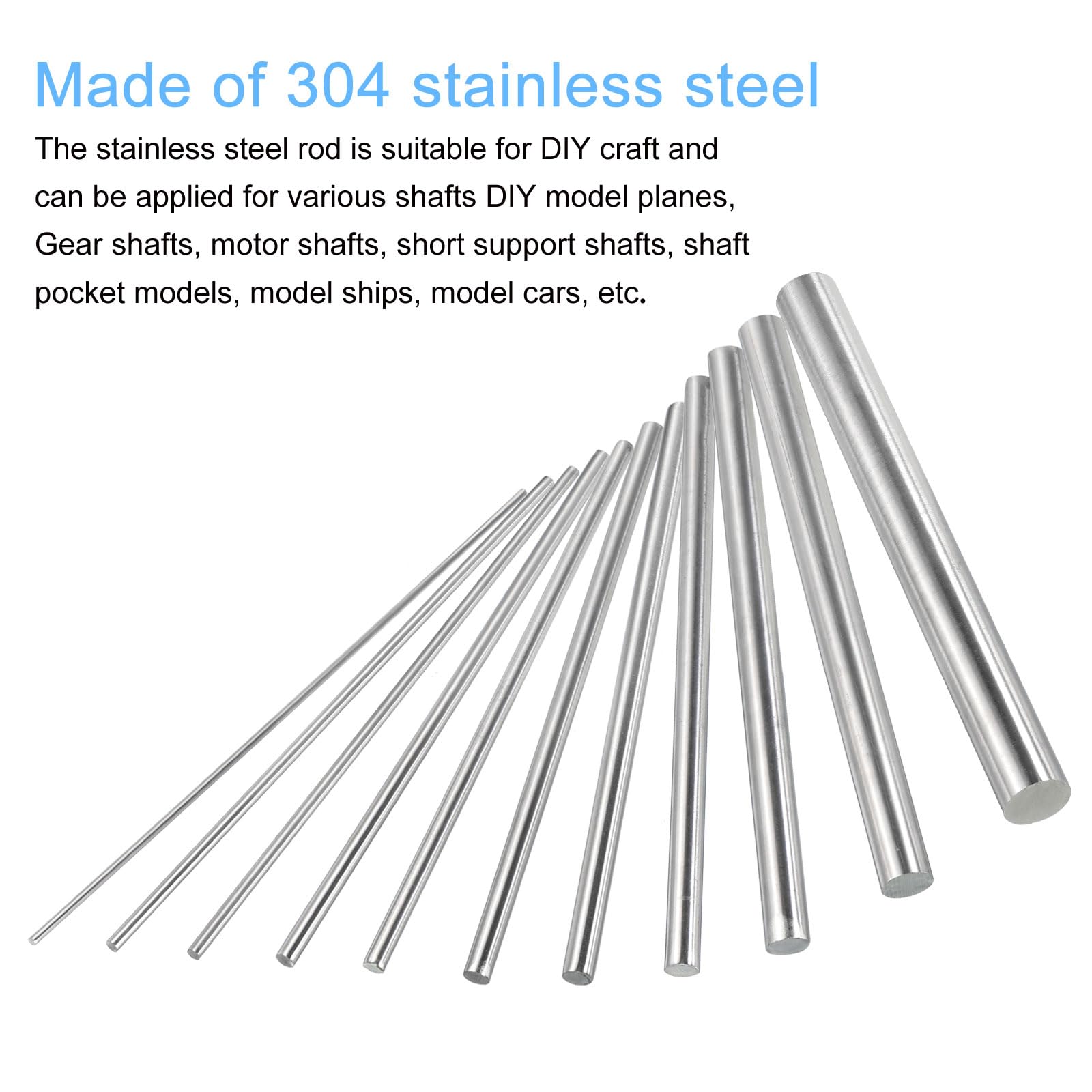 Lot De 4 Tiges Rondes En Laiton 6,5 Mm X 305 Mm - Tiges Métal Solides Pour Bricolage Et Modélisme