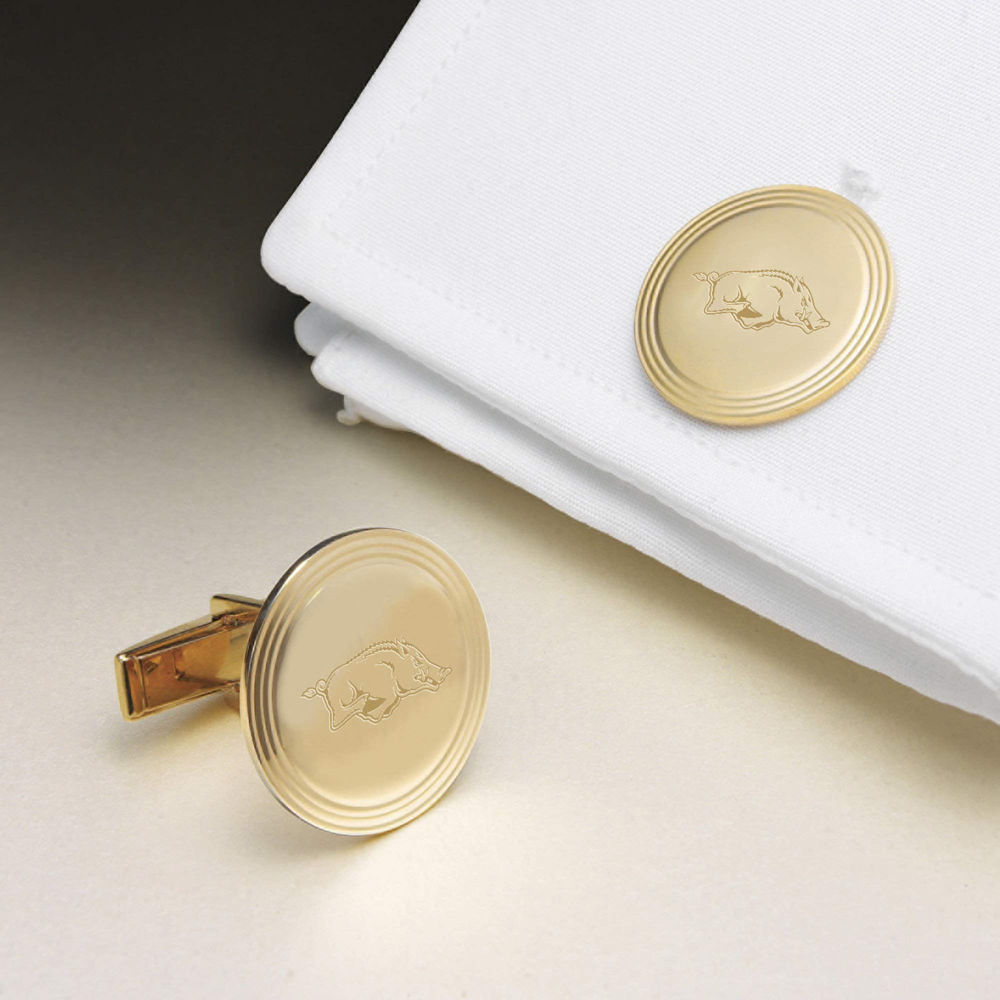 University of Arkansas 18K Gold Cufflinks