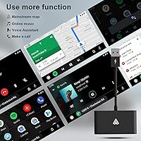 Vista 6 de Dongle automático inalámbrico Android, enchufable a través de USB, teléfono Android compatible y Car Factory con cable AA a adaptador inalámbrico