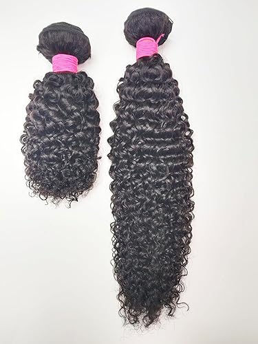 1 paquete de cabello humano rizado mongol, 100% sin procesar, virgen, brasileño, 10A, extensiones onduladas, longitud cortamedia, paquete individual disponible en Yaxa Venezuela