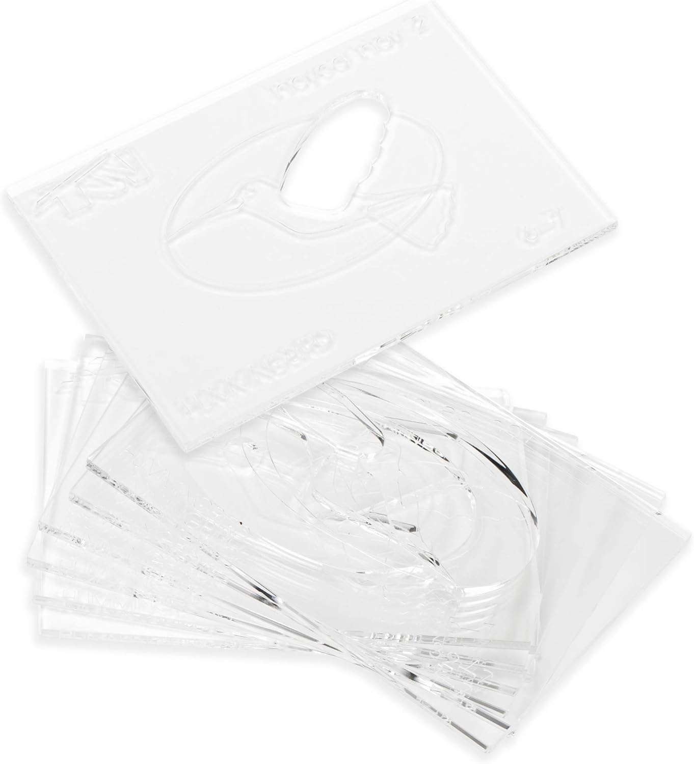 Hummingbird Inlay 3"- Acrylic Router Inlay Templates for Precise Wood Inlay Designs by Tarter Woodworking (MLIS) Multiple Layer Inlay System, Guaranteed to Work with Router Inlay kit, Made in USA