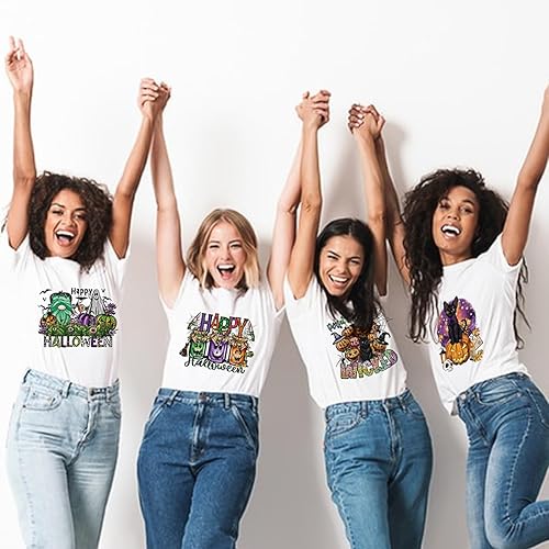 Miniatura 5 de Transferencias para planchar de Halloween para camisetas, Hocus Pocus, parches de hierro de transferencia de calor, globos oculares de terror, gato