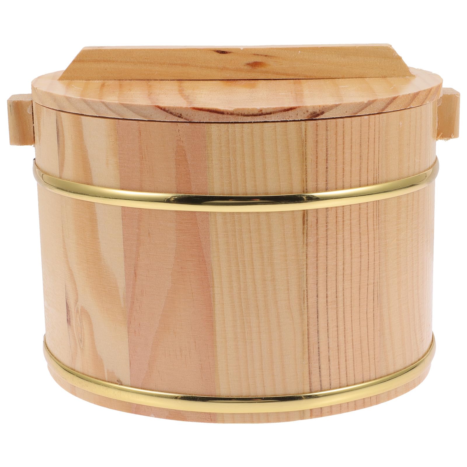 Seau à riz en bois pour conserver le riz sans humidité excessive