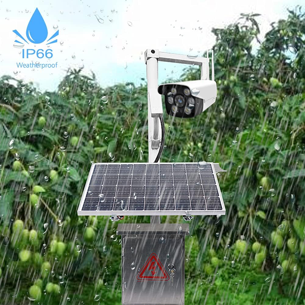 6W IP66 Solar Power Bank Panel Charger External Battery Charging 6V 1A for Security Camera