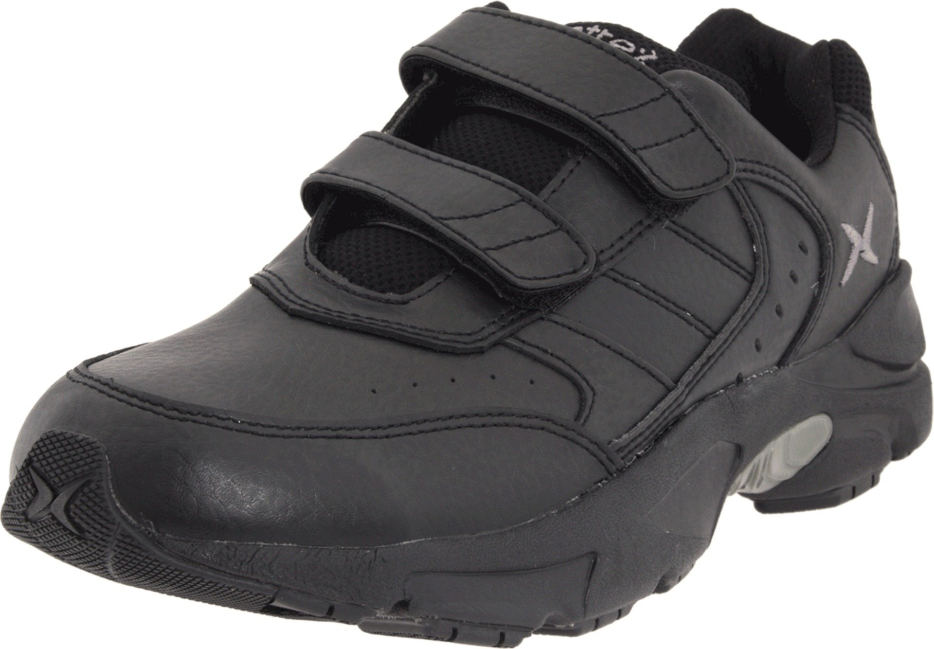 Apex Men's Apex Double Strap Walkers Walking Shoe,Black,10.5 M US