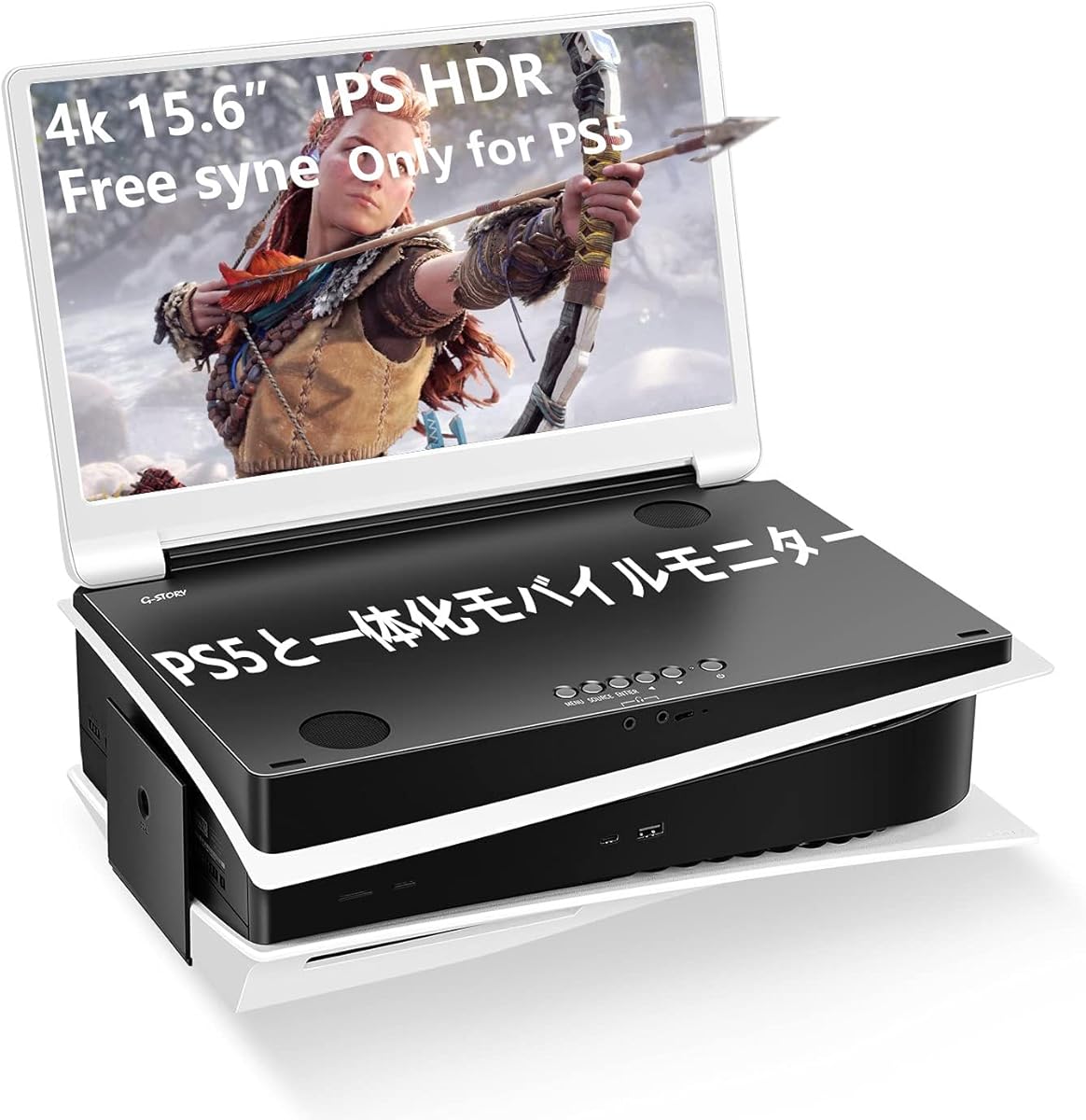 G-STORY 15.6" Inch IPS 4k 60Hz Portable Monitor Gaming Display Integrated with P5(not Included) 3840×2160 with 2 HDMI Ports,FreeSync,Built-in 2 of Multimedia Stereo Speaker,UL : Electronics