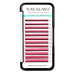 Colored Lash Extensions 0.07mm C Curl Pink Individual Volume Lashes Extensions 13-20 Mix Length Color Eyelash Extensions for Salon (Pink 0.07-C, 13-20mm)