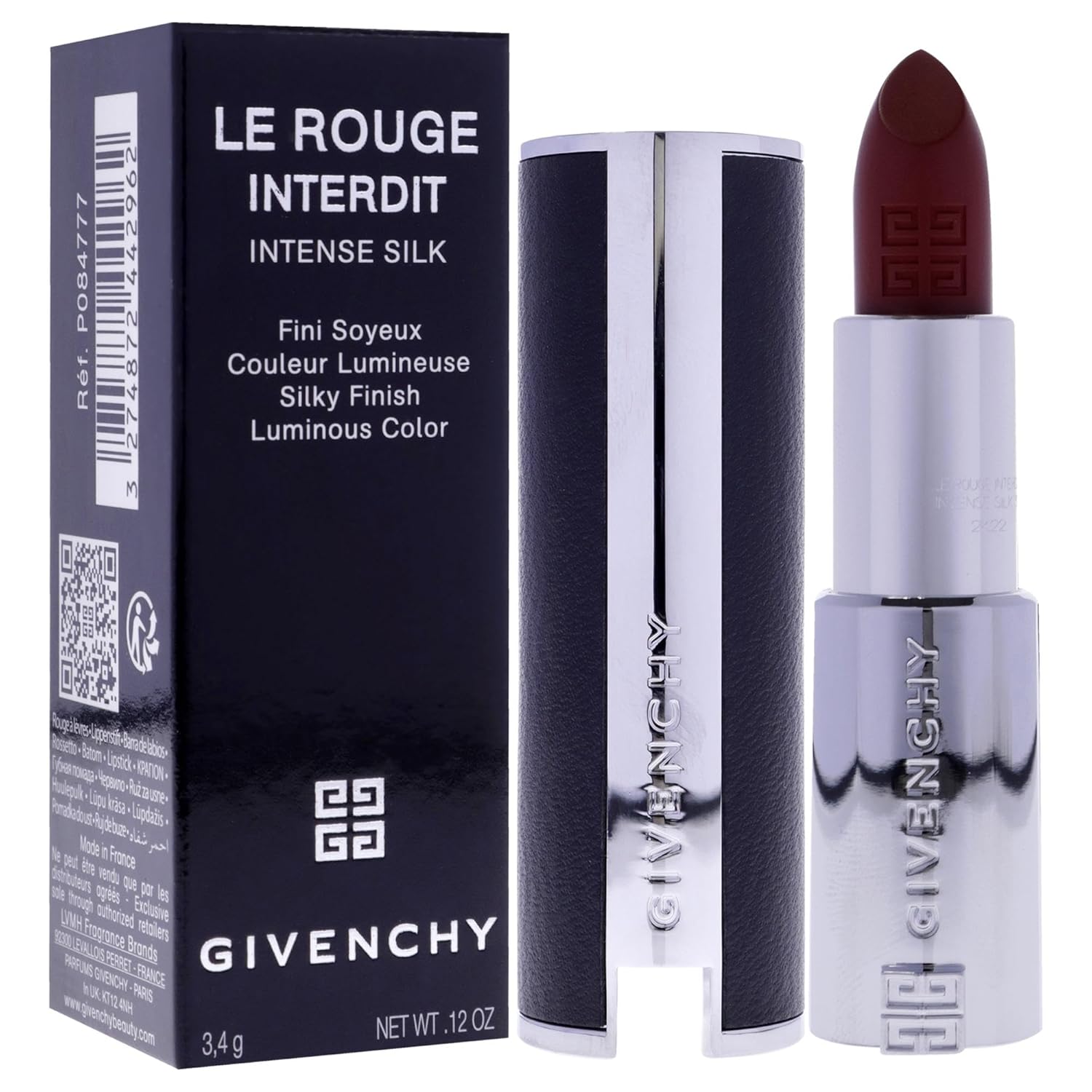 Le Rouge Interdit Intense Silk Lipstick - 37 Rouge Graine by Givenchy for Women - 0.12 oz Lipstick (Refillable)