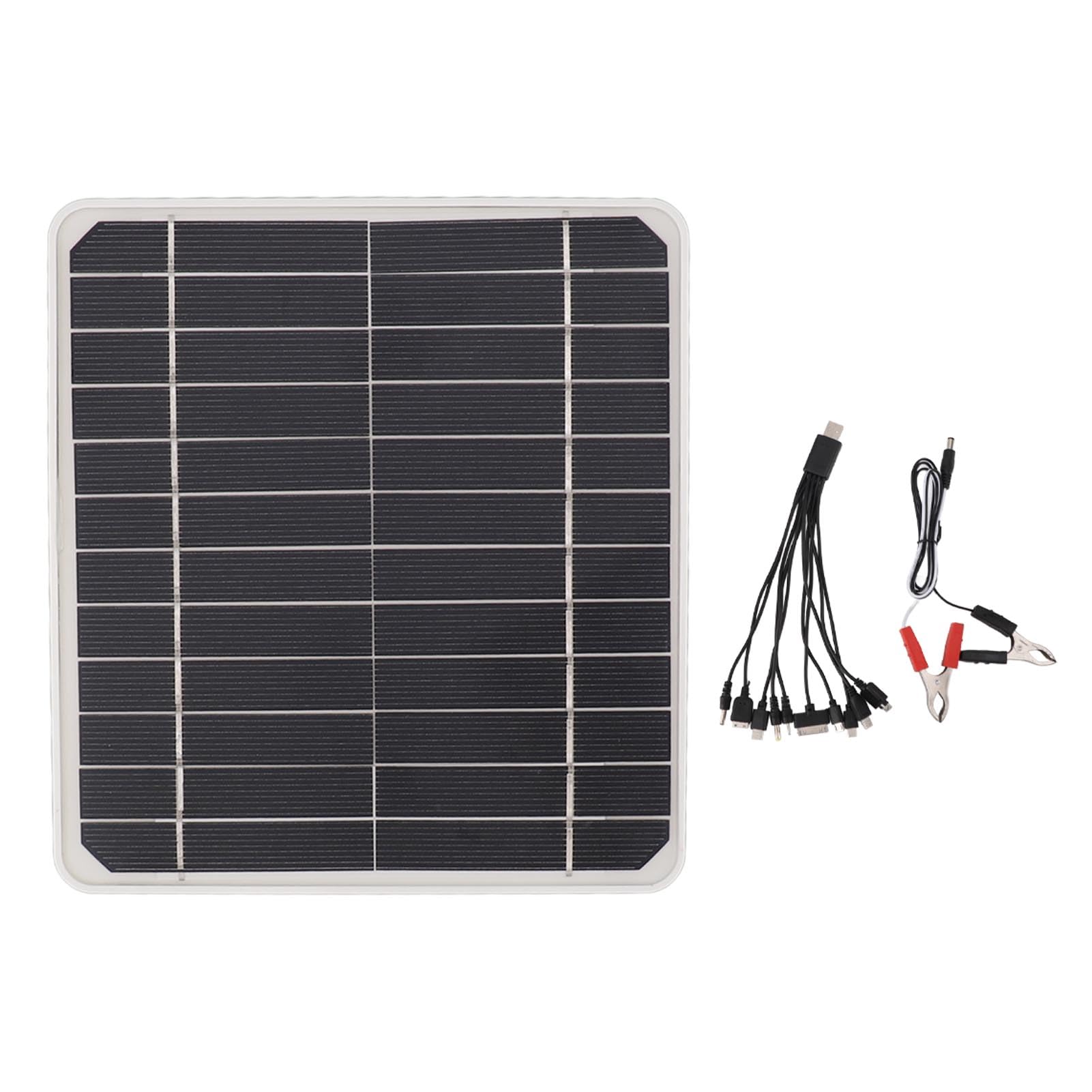 Cryfokt 10W Solar Panel, 12V Lightweight Portable Solar Panel Powered Kit, Solar Battery Trickle, High Efficiency Charging Solar Panel Car Battery for Cars Phone