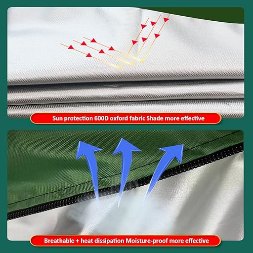 Miniatura 5 de Bolsas verticales de almacenamiento para árbol de Navidad resistentes fundas de lona 600D para árbol de Navidad con capacidad para hasta 9 pies con